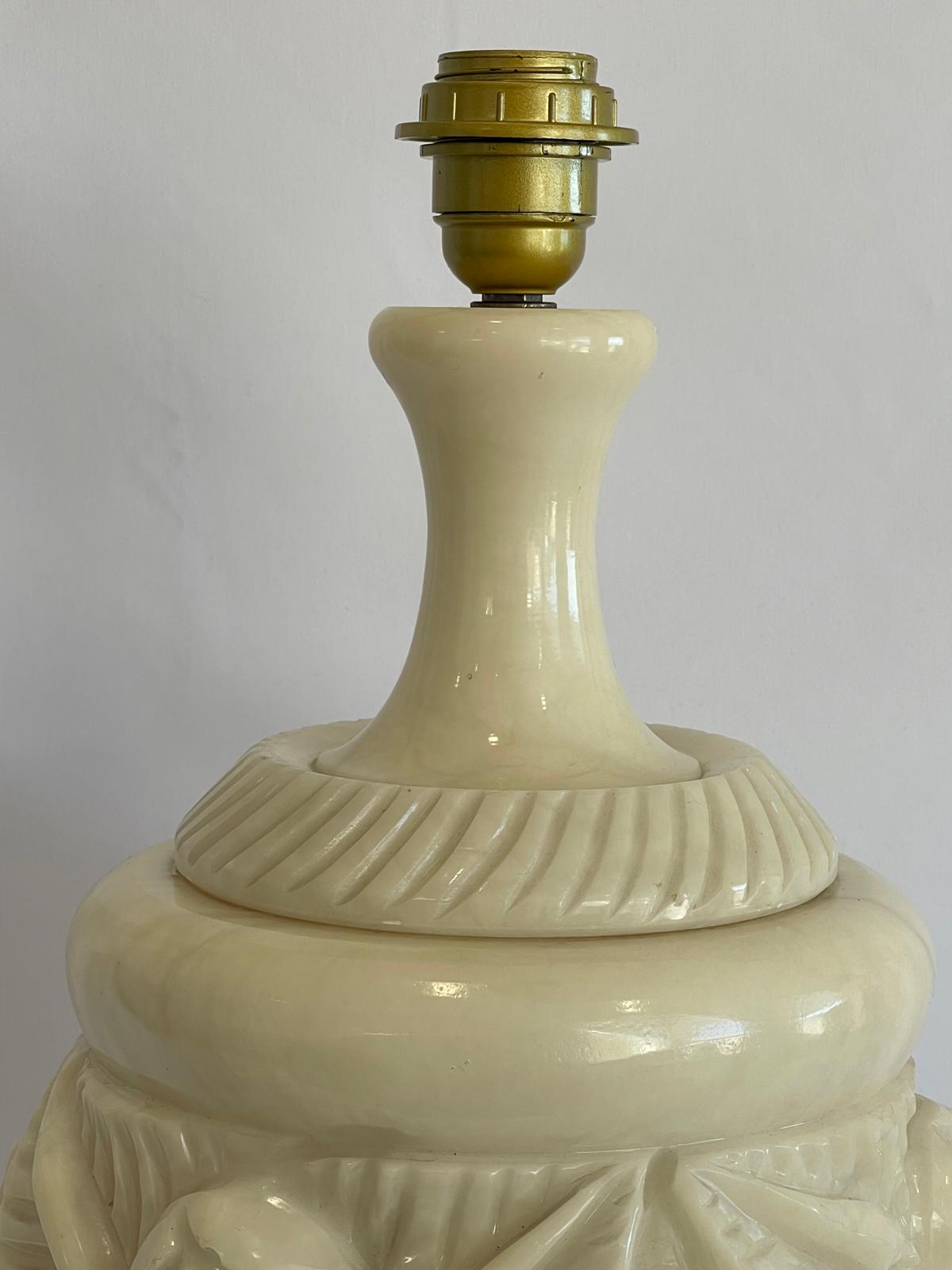 Huge Marble Vintage Table Lamp