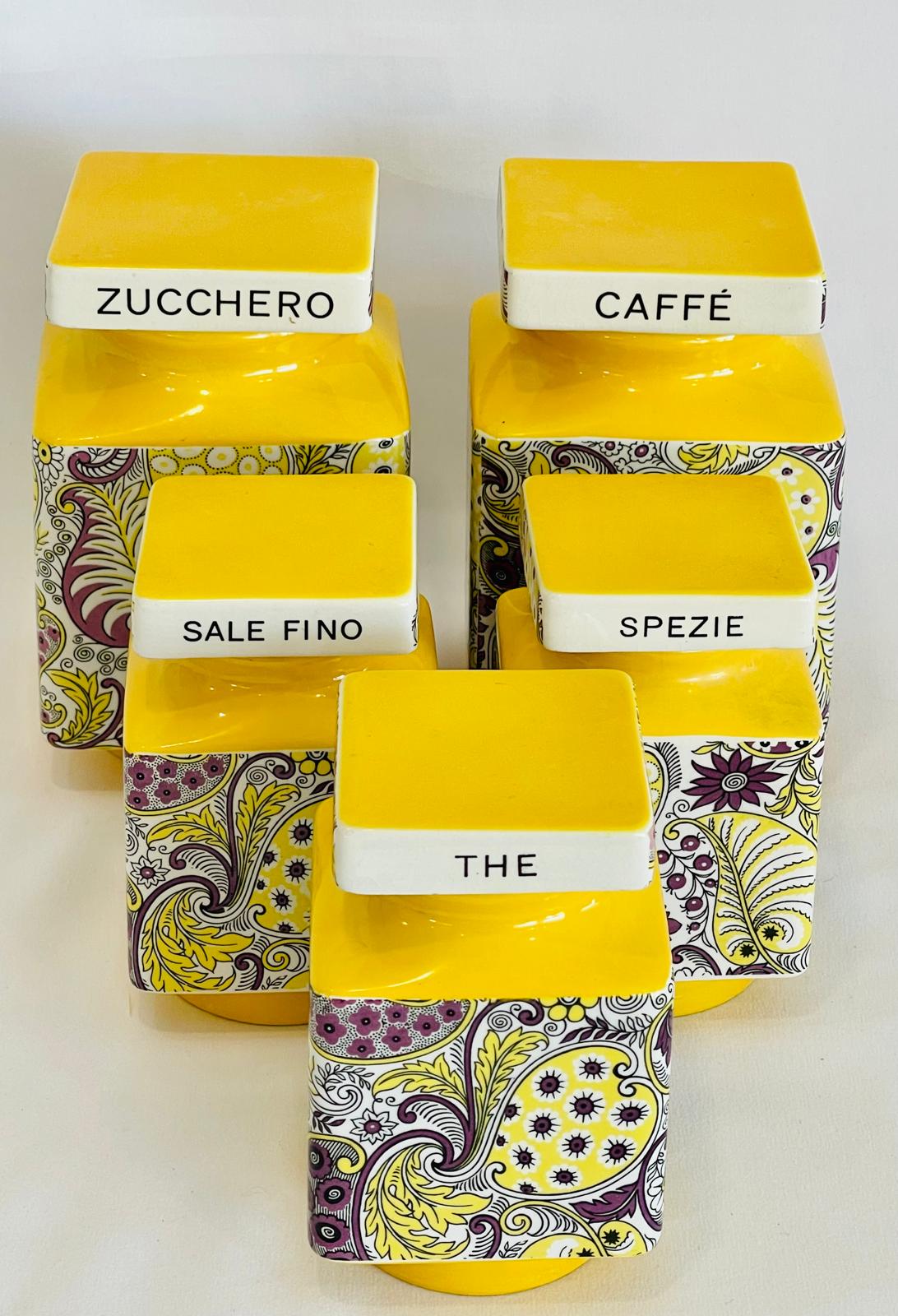Italian Ceramic Kitchen Storage Set