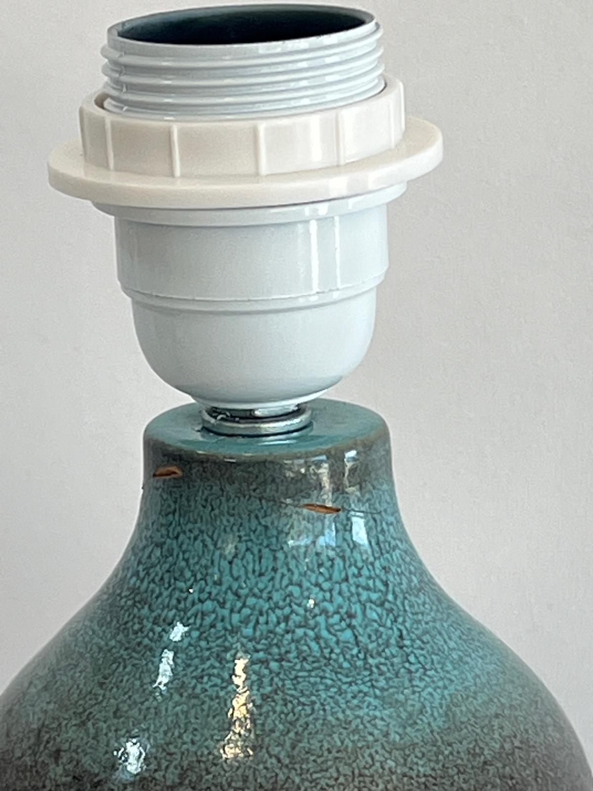 Swedish Glazed Stoneware Tilgmans Table Lamp